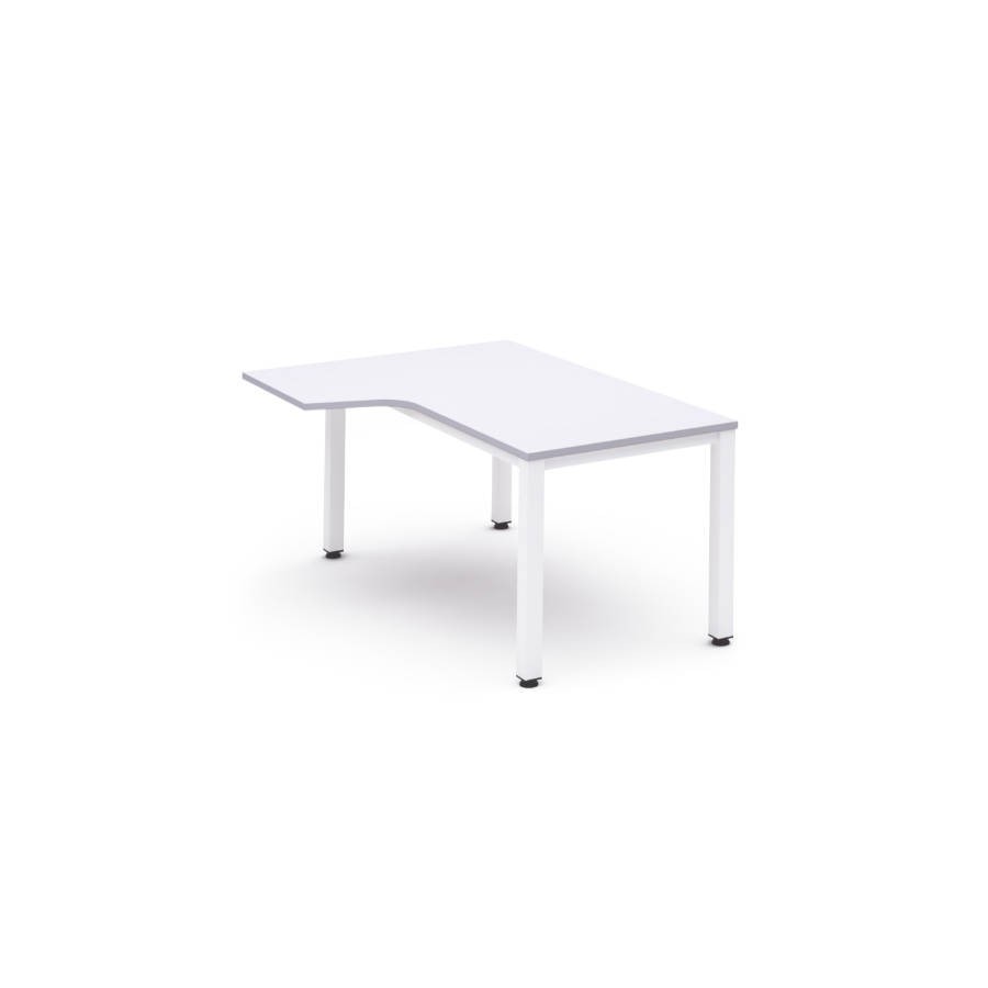 2832-MESA DE OFICINA SERIE EXECUTIVE FORMA L IZQUIERDA 160X120 BLANCO/BLANCO ROCADA 2053AM04