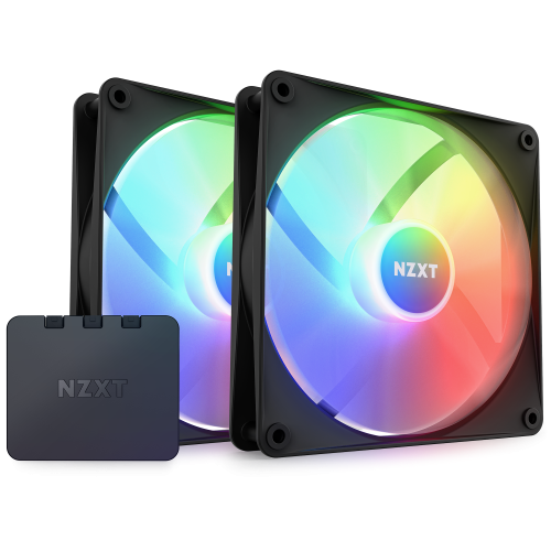 28321-NZXT F140 RGB Core Carcasa del ordenador Ventilador 14 cm Negro 2 pieza(s)