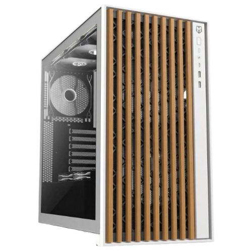 28323-NOX NXHUMMERELEMENT carcasa de ordenador Torre Blanco, Madera