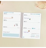 28329-AGENDA ESCOLAR 2025-2026 SECUNDARIA 8o 120X164 SEMANA VISTA HORIZONTAL NEGRO+ FINOCAM 634224026