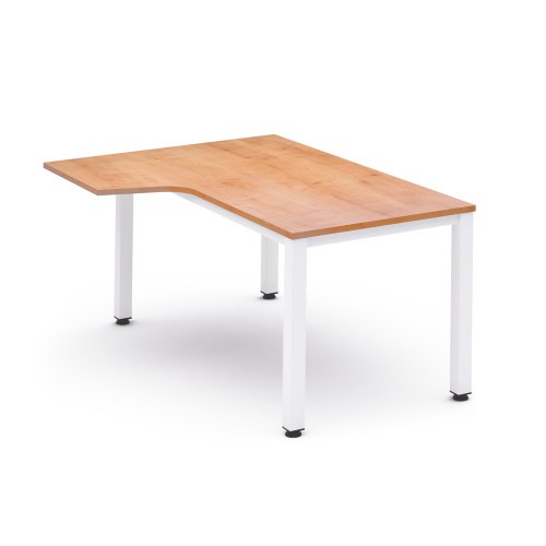 2833-MESA DE OFICINA SERIE EXECUTIVE FORMA L IZQUIERDA 160X120 BLANCO/ROBLE ROCADA 2053AM08