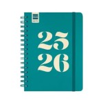 28330-AGENDA ESCOLAR 2025-2026 CURSO COSMO 4o 155X212  SEMANA VISTA HORIZONTAL AQUA+ FINOCAM 537050426