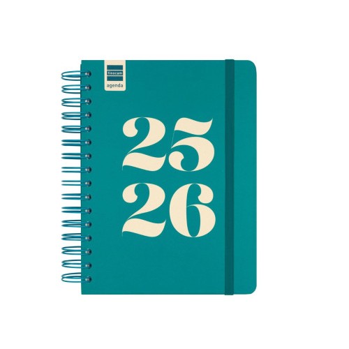 28332-AGENDA ESCOLAR 2025-2026 CURSO COSMO 4o 155X212  1DIA PAGINA AQUA+ FINOCAM 537070426