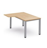 2834-MESA DE OFICINA SERIE EXECUTIVE FORMA L IZQUIERDA 180X120 GRIS / HAYA ROCADA 2054AD01