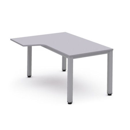 2835-MESA DE OFICINA SERIE EXECUTIVE FORMA L IZQUIERDA 180X120 GRIS / GRIS ROCADA 2054AD02