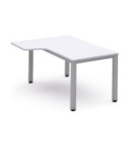 2836-MESA DE OFICINA SERIE EXECUTIVE FORMA L IZQUIERDA 180X120 GRIS / BLANCO ROCADA 2054AD04