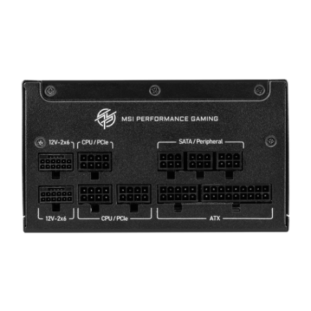 28367-MSI MPG A1000GS PCIE5 unidad de fuente de alimentacion 1000 W 24-pin ATX ATX Negro