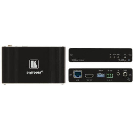 28377-KRAMER / RECEPTOR HD BASE T - ALTO RENDIMIENTO/ 4K / HDMI / TP-583RXR / NEGRO