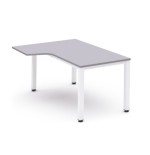 2839-MESA DE OFICINA SERIE EXECUTIVE FORMA L IZQUIERDA 180X120 BLANCO/GRIS ROCADA 2054AM02