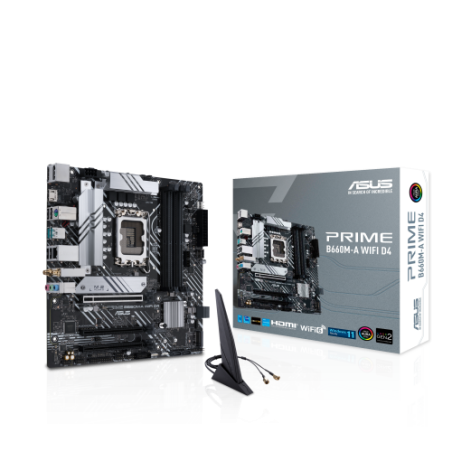 28395-ASUS PRIME B660M-A WIFI D4 Intel B660 LGA 1700 micro ATX