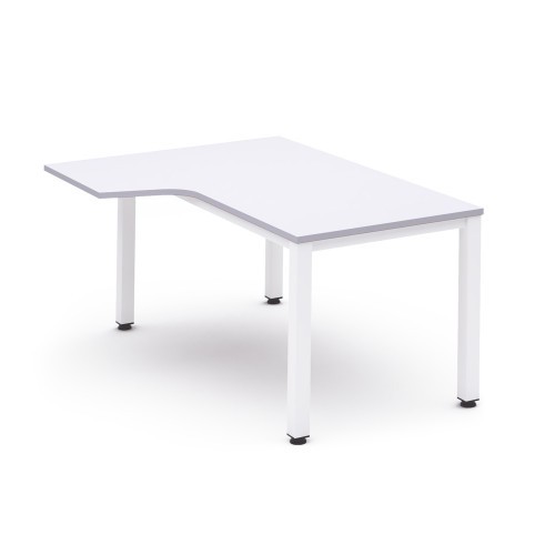 2840-MESA DE OFICINA SERIE EXECUTIVE FORMA L IZQUIERDA 180X120 BLANCO/BLANCO ROCADA 2054AM04