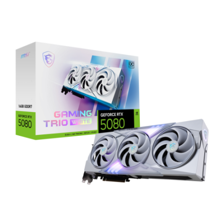 28411-MSI GAMING GEFORCE RTX 5080 16G TRIO OC WHITE tarjeta grafica NVIDIA 16 GB GDDR7