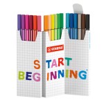 28443-ESTUCHE CARTON ZIG-ZAG ROTULADORES PUNTA FIBRA MEDIA 1MM. PEN 68 CON 18 UNIDADES COLORES SURTIDOS STABILO 6818-8