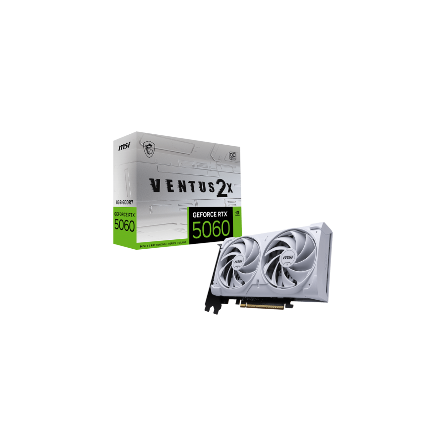 28455-MSI GeForce RTX 5060 8G VENTUS 2X OC WHITE NVIDIA 8 GB GDDR7