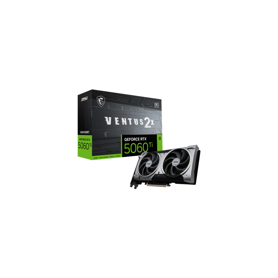 28486-MSI VENTUS GeForce RTX 5060 TI 16G 2X OC PLUS NVIDIA 16 GB GDDR7