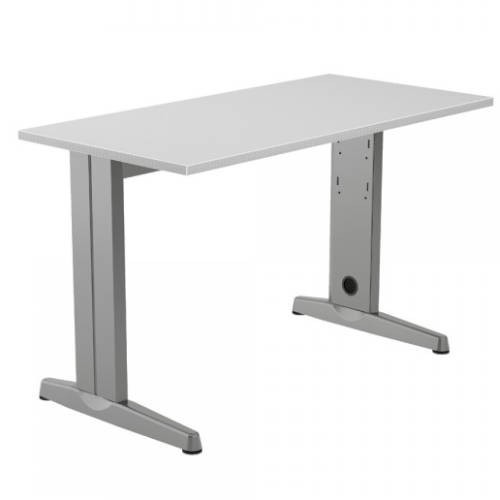 2851-MESA DE OFICINA SERIE METAL 120X60 GRIS / GRIS ROCADA 2000AC02