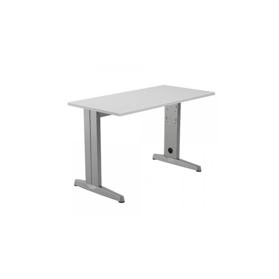 2851-MESA DE OFICINA SERIE METAL 120X60 GRIS / GRIS ROCADA 2000AC02