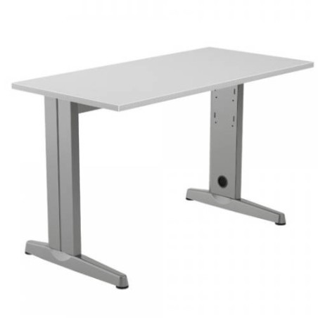 2851-MESA DE OFICINA SERIE METAL 120X60 GRIS / GRIS ROCADA 2000AC02