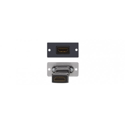 28518-Kramer Electronics W-H(W-HDMI)(B) placa de pared y cubierta de interruptor Negro