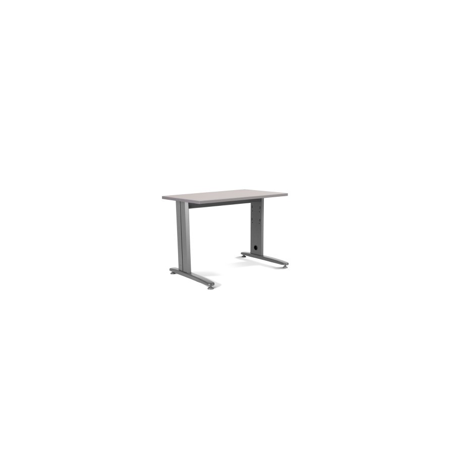 2855-MESA DE OFICINA SERIE METAL 140X80 GRIS / GRIS ROCADA 2001AC02