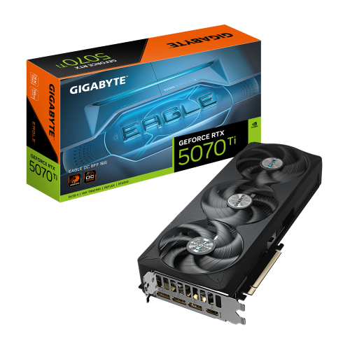 28582-GIGABYTE GeForce RTX 5070 Ti EAGLE OC SFF 16G Tarjeta Grafica - 16GB GDDR7, 256 bits, PCI-E 5.0, XXXX MHz Core Clo
