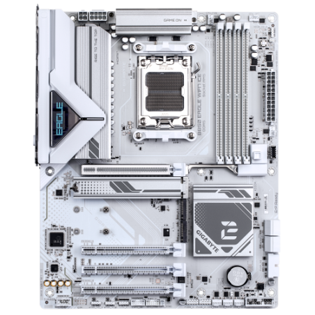 28593-GIGABYTE B850 EAGLE WIFI7 ICE Placa base - Procesadores AMD Ryzen serie 9000, VRM digital de 8+2+2 fases, hasta 82