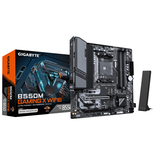 28594-GIGABYTE B550M GAMING X WIFI6 Placa base - Procesadores AMD Ryzen 5000, VRM de 5+3 fases, hasta 3200 MHz DDR4, 1x