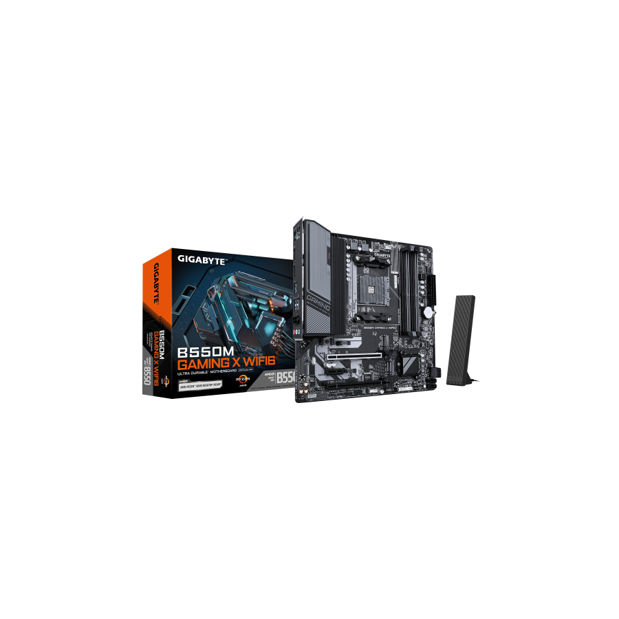 28594-GIGABYTE B550M GAMING X WIFI6 Placa base - Procesadores AMD Ryzen 5000, VRM de 5+3 fases, hasta 3200 MHz DDR4, 1x