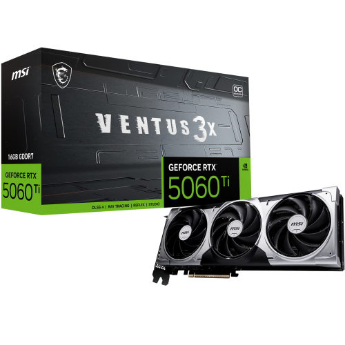 28596-MSI VENTUS GeForce RTX 5060 TI 16G 3X OC NVIDIA 16 GB GDDR7