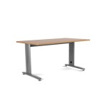 2861-MESA DE OFICINA SERIE METAL 160X80 GRIS / ROBLE ROCADA 2002AC08