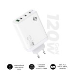 28610-SUBBLIM CARGADOR GAN 120W CHARGER USB C+C+C+A