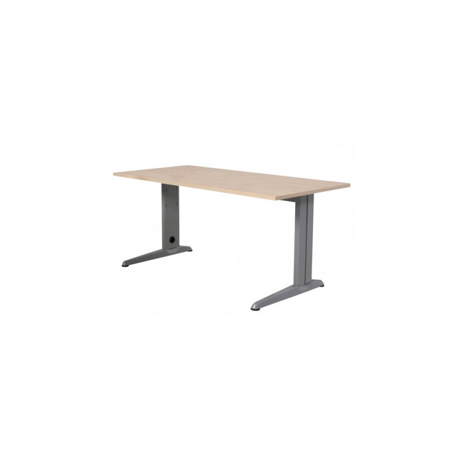 2866-MESA DE OFICINA SERIE METAL 200X80 GRIS / HAYA ROCADA 2004AC01