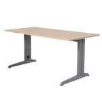 2866-MESA DE OFICINA SERIE METAL 200X80 GRIS / HAYA ROCADA 2004AC01
