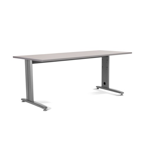 2867-MESA DE OFICINA SERIE METAL 200X80 GRIS / GRIS ROCADA 2004AC02