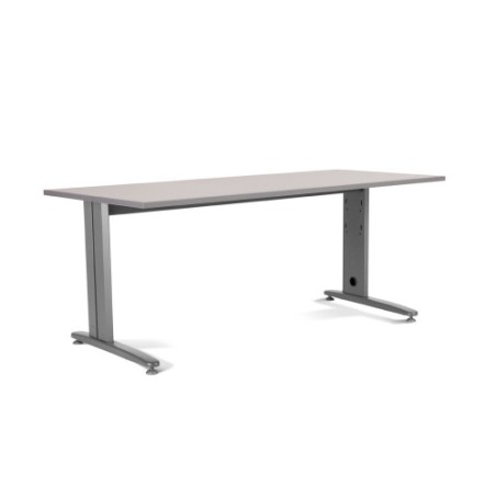 2867-MESA DE OFICINA SERIE METAL 200X80 GRIS / GRIS ROCADA 2004AC02