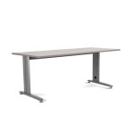 2867-MESA DE OFICINA SERIE METAL 200X80 GRIS / GRIS ROCADA 2004AC02