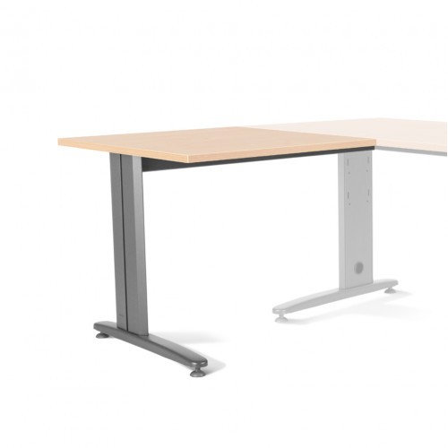 2870-ALA PARA MESA DE OFICINA SERIE METAL 100X60 GRIS / HAYA  ROCADA 2102AC01