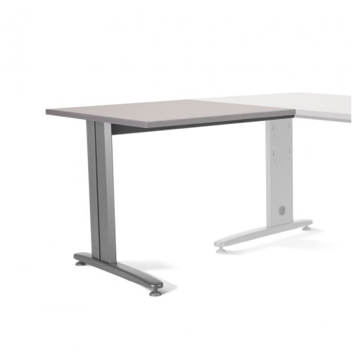 2871-ALA PARA MESA DE OFICINA SERIE METAL 100X60 GRIS / GRIS ROCADA 2102AC02