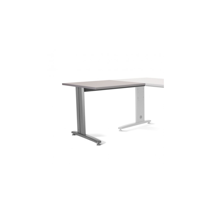 2871-ALA PARA MESA DE OFICINA SERIE METAL 100X60 GRIS / GRIS ROCADA 2102AC02