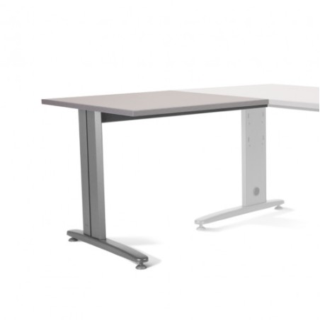 2871-ALA PARA MESA DE OFICINA SERIE METAL 100X60 GRIS / GRIS ROCADA 2102AC02