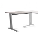 2871-ALA PARA MESA DE OFICINA SERIE METAL 100X60 GRIS / GRIS ROCADA 2102AC02