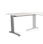 2872-ALA PARA MESA DE OFICINA SERIE METAL 100X60 GRIS / BLANCO ROCADA 2102AC04