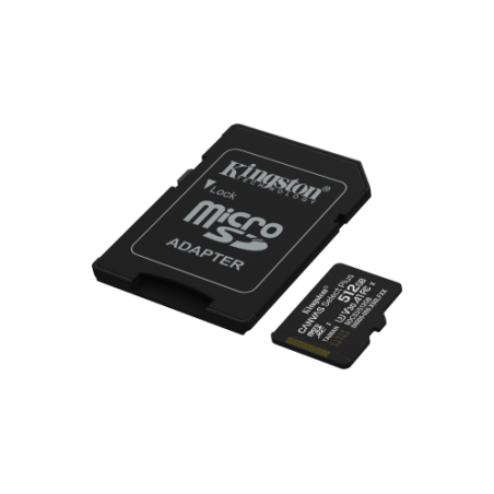 28726-Kingston Technology 512GB microSDXC Canvas Select Plus Gen3 150MB/s A1 (Incluye adaptador de SD)