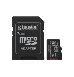 28727-Kingston Technology 64GB microSDXC Canvas Select Plus Gen3 100MB/s A1 (Incluye adaptador de SD)