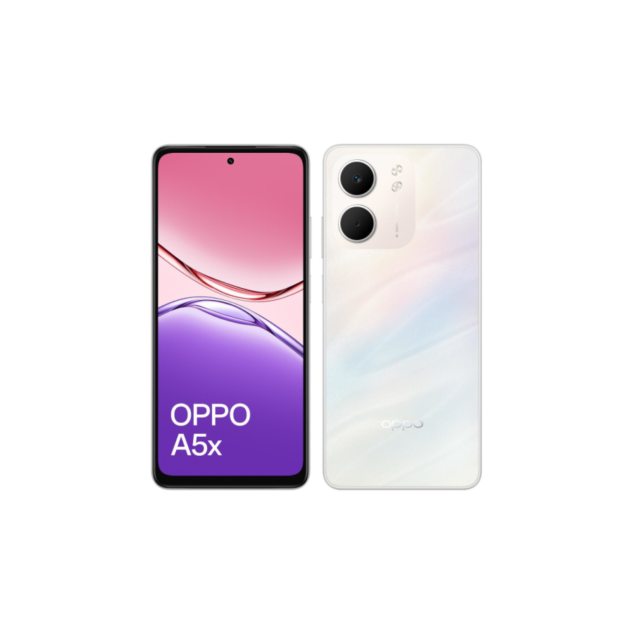 28800-OPPO A5x 16,9 cm (6.67") SIM doble 4G USB Tipo C 4 GB 128 GB 6000 mAh Blanco
