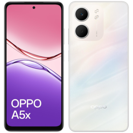 28800-OPPO A5x 16,9 cm (6.67") SIM doble 4G USB Tipo C 4 GB 128 GB 6000 mAh Blanco