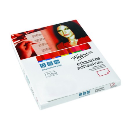 28821-CAJA 100 HOJAS ETIQUETAS ADHESIVAS ILC BLANCA 38X21,2 FABRISA 15292