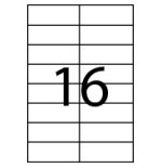 28837-CAJA 100 HOJAS ETIQUETAS ADHESIVAS ILC BLANCA 105X35 FABRISA 15312