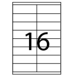 28841-CAJA 100 HOJAS ETIQUETAS ADHESIVAS ILC BLANCA 105X37 FABRISA 15313