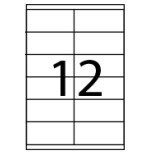 28845-CAJA 100 HOJAS ETIQUETAS ADHESIVAS ILC BLANCA 105X48 FABRISA 15316